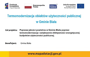 Termomodernizacja obiektów użyteczności publicznej w Gminie Biała